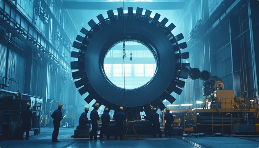 Installation of cable production line components