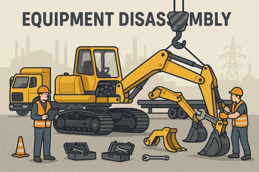 process of equipment dismantling